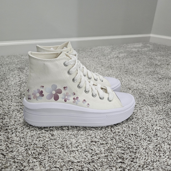 Converse Chuck Taylor Platform Gradient Flowers High-Top Sneakers - Picture 6 of 11